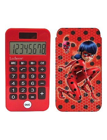 Calculadora de bolsillo miraculous de 8 dígitos con funda protectora