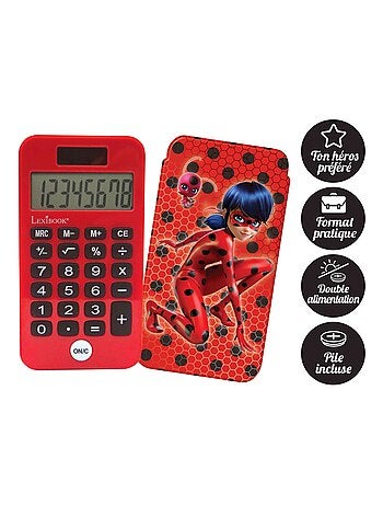Calculadora de bolsillo miraculous de 8 dígitos con funda protectora