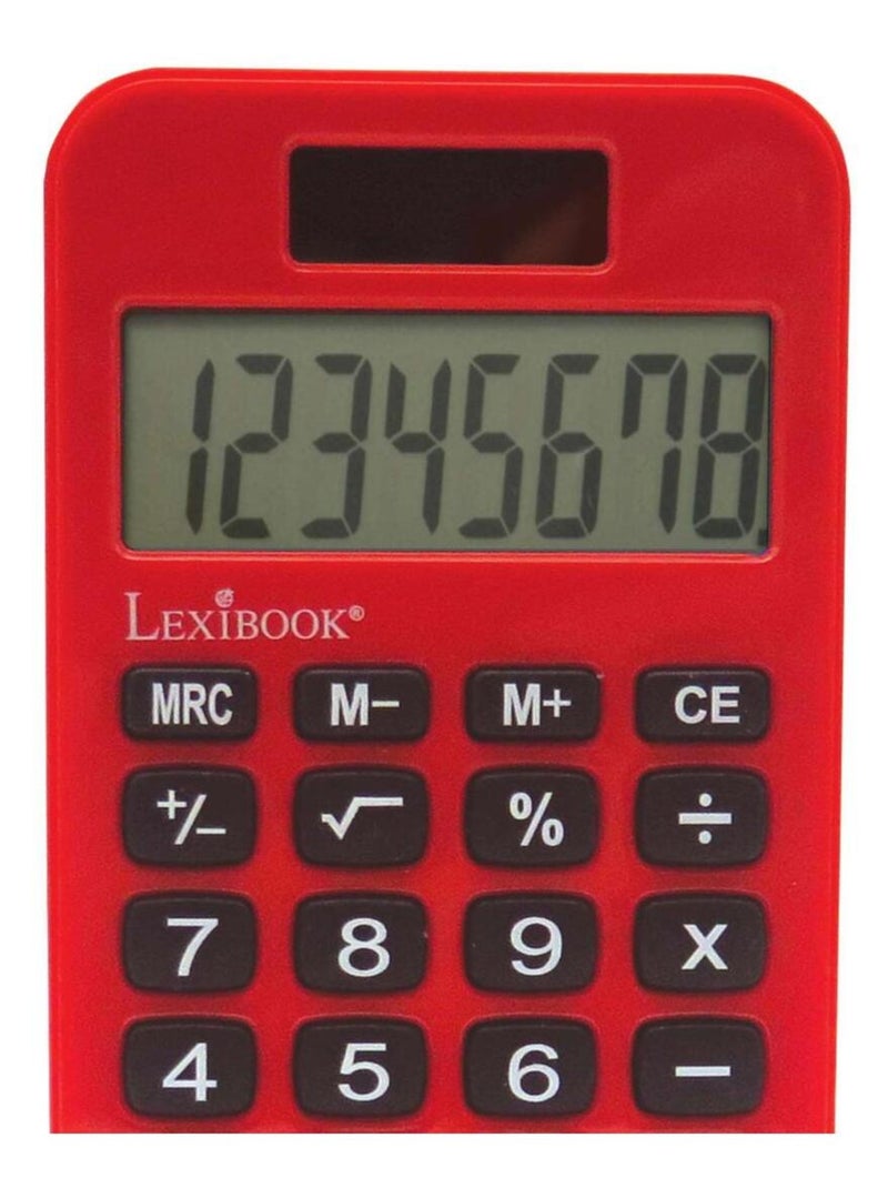 Calculadora de bolsillo Miraculous de 8 dígitos con funda protectora Rojo - Kiabi