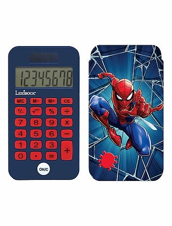 Calculadora de bolsillo SpiderMan de 8 dígitos con funda protectora