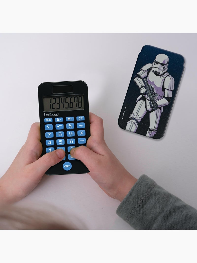 Calculadora de bolsillo Star Wars 8 dígitos con funda protectora Negro - Kiabi