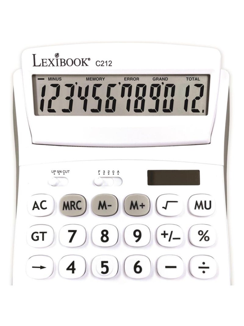 Calculadora de sobremesa de 12 dígitos Blanco - Kiabi