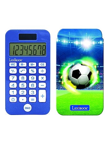 Calculadora soccer de 8 dígitos con tapa de protección