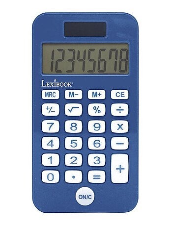 Calculadora soccer de 8 dígitos con tapa de protección