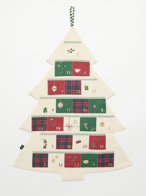 Calendario de Adviento de Navidad de tela para colgar - KIABI Home - Kiabi
