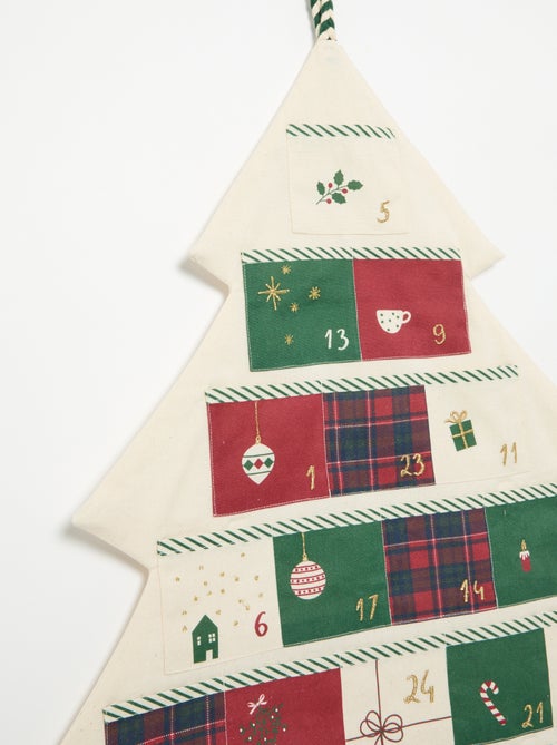 Calendario de Adviento de Navidad de tela para colgar - KIABI Home - Kiabi