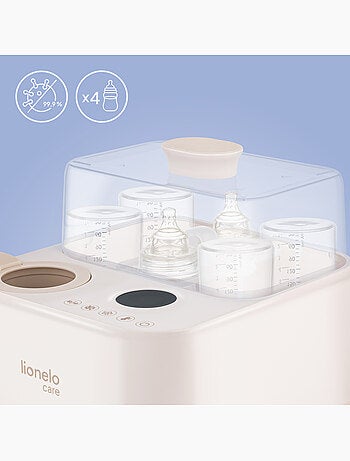 Calentador de biberones 2 en 1 LIONELO Steamup - Esterilizador de biberones - Sin BPA