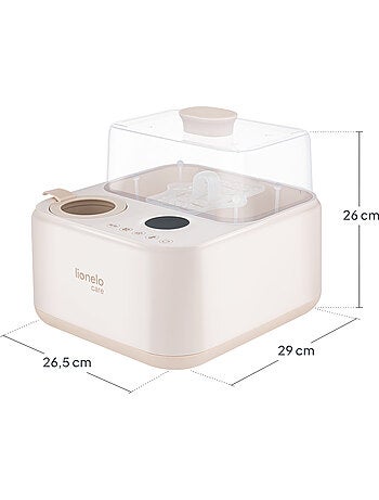 Calentador de biberones 2 en 1 LIONELO Steamup - Esterilizador de biberones - Sin BPA