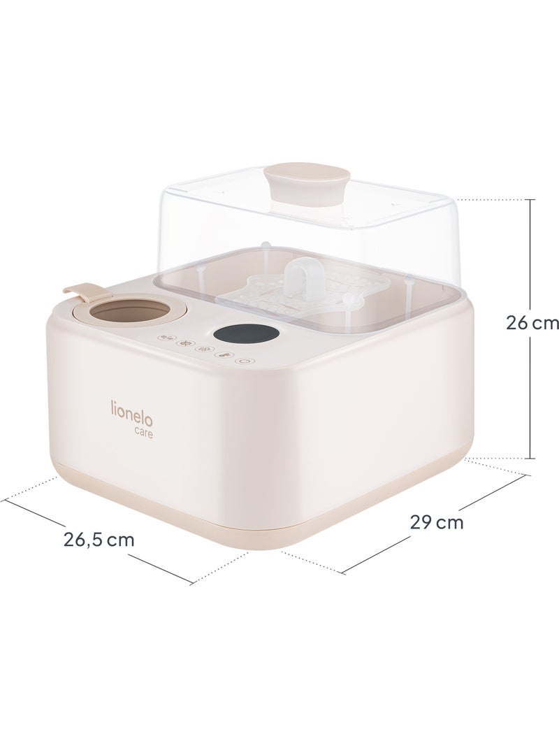 Calentador de biberones 2 en 1 LIONELO Steamup - Esterilizador de biberones - Sin BPA Beige - Kiabi