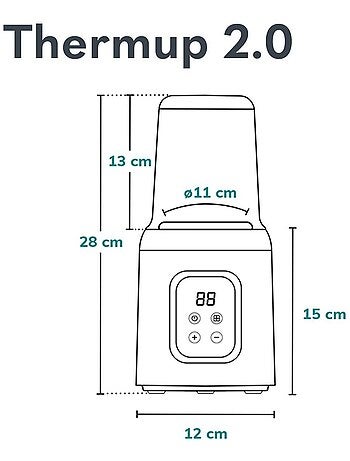 Calentador de biberones 5 en 1 LIONELO Thermup: esteriliza, calienta y descongela