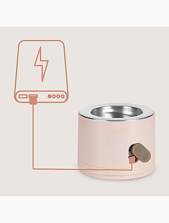 Calentador de biberones inalámbrico LIONELO Thermup - 180 ml - 90 ml en 3 min - 37-50 °C - Adaptador