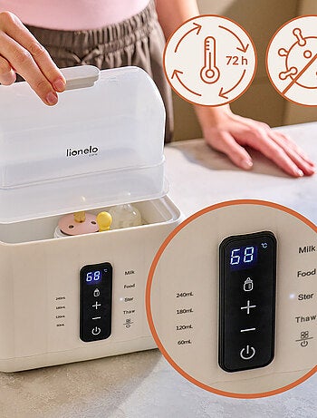 Calentador de biberones LIONELO Thermup Duo 6 en 1 - Esteriliza - Calienta - Sin BPA