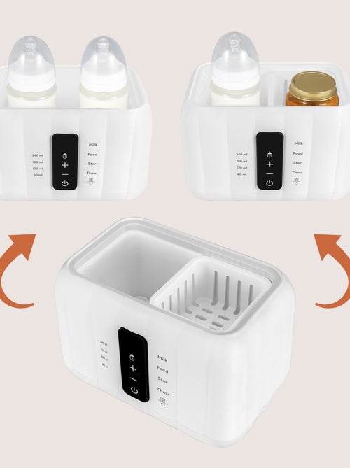 Calentador de biberones LIONELO Thermup Duo 6 en 1 - Esteriliza - Calienta - Sin BPA - Kiabi