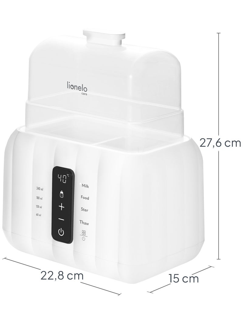 Calentador de biberones LIONELO Thermup Duo 6 en 1 - Esteriliza - Calienta - Sin BPA Blanco - Kiabi