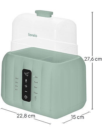 Calentador de biberones LIONELO Thermup Duo 6 en 1 - Esteriliza - Calienta - Sin BPA