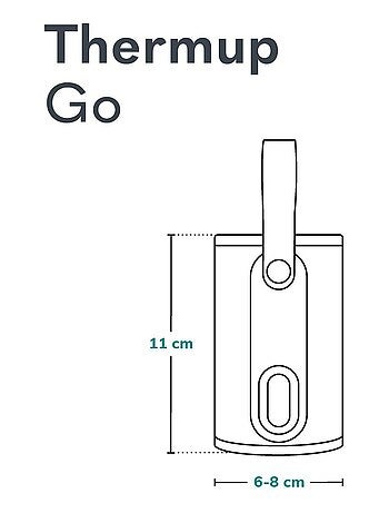 Calentador de biberones portátil LIONELO Thermup Go - USB - Temperatura hasta 24 horas - Sin BPA