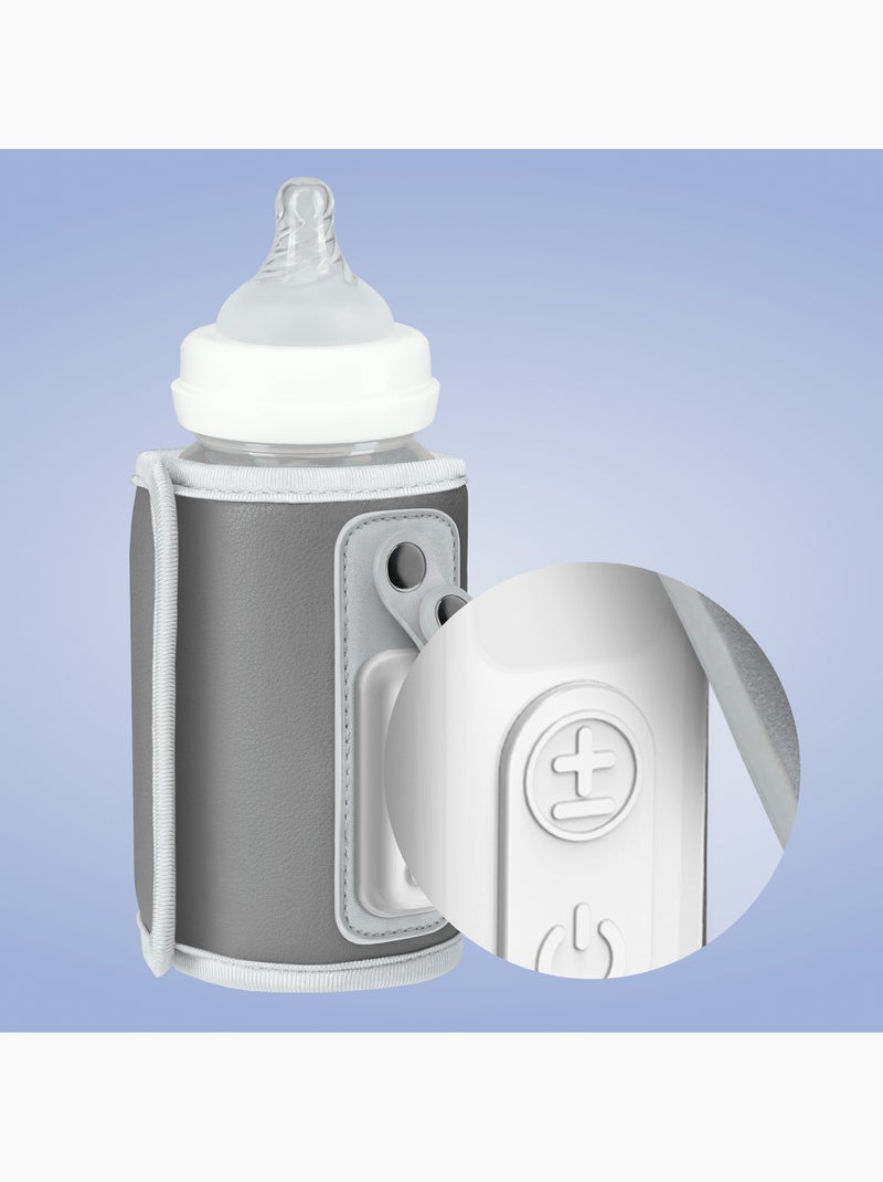Calentador de biberones portátil LIONELO Thermup Go - USB - Temperatura hasta 24 horas - Sin BPA Gris - Kiabi