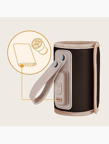 Calentador de biberones portátil LIONELO Thermup Go - USB - Temperatura hasta 24 horas - Sin BPA