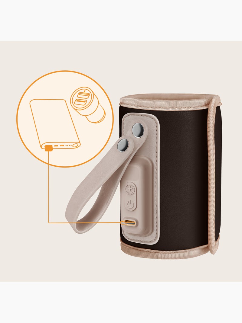 Calentador de biberones portátil LIONELO Thermup Go - USB - Temperatura hasta 24 horas - Sin BPA Marrón - Kiabi