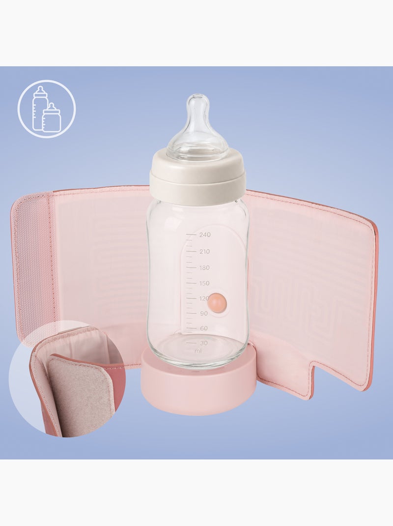 Calentador de biberones portátil LIONELO Thermup Go Evo - USB - Para botellas de plástico y vidrio ⌀ Rosa - Kiabi
