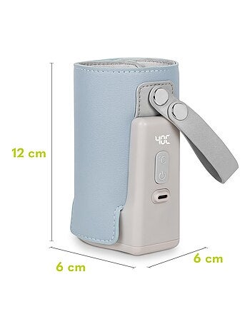 Calentador de biberones portátil Lionelo Thermup Go Plus - Sin BPA - 38-50 °C - Duración de la bater