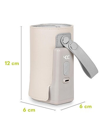 Calentador de biberones portátil Lionelo Thermup Go Plus - Sin BPA - 38-50 °C - Duración de la bater