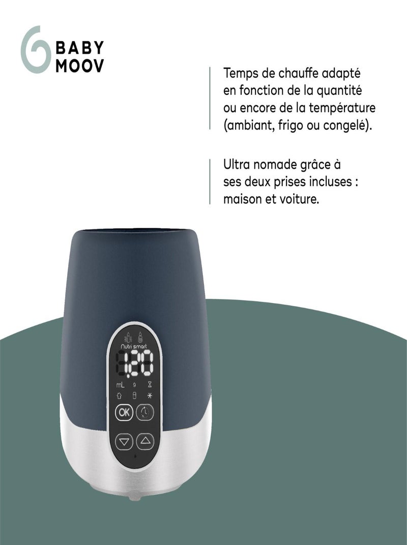 Calentador de biberones portátil NutriSmart programable 'Babymoov' Gris - Kiabi