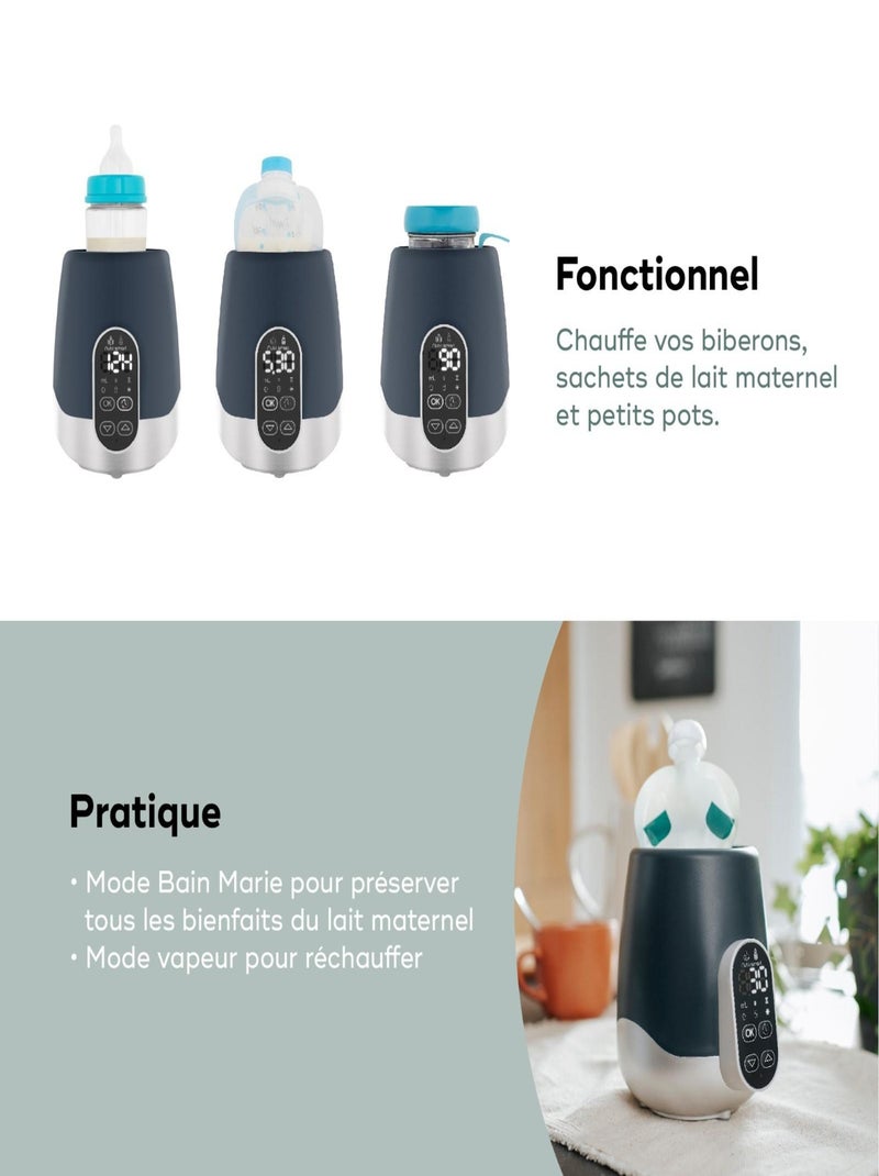 Calentador de biberones portátil NutriSmart programable 'Babymoov' Gris - Kiabi