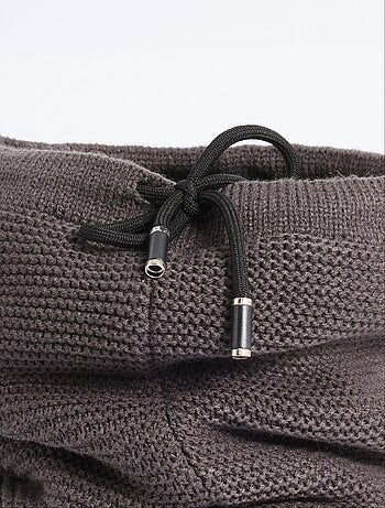 Calentador de cuello de punto y sherpa, punto de arroz - AFIBEL