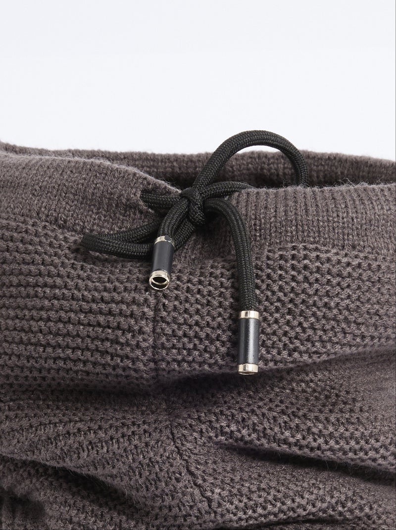 Calentador de cuello de punto y sherpa, punto de arroz - AFIBEL Gris - Kiabi