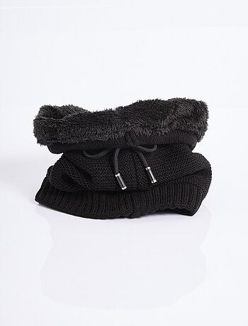 Calentador de cuello de punto y sherpa, punto de arroz - AFIBEL