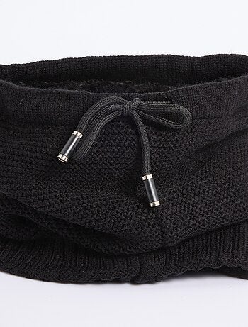 Calentador de cuello de punto y sherpa, punto de arroz - AFIBEL