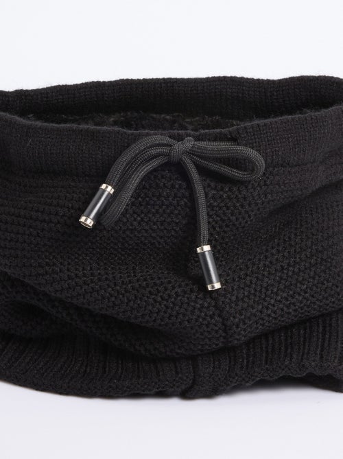 Calentador de cuello de punto y sherpa, punto de arroz - AFIBEL - Kiabi