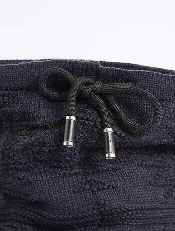 Calentador de cuello en zigzag de punto y sherpa - AFIBEL