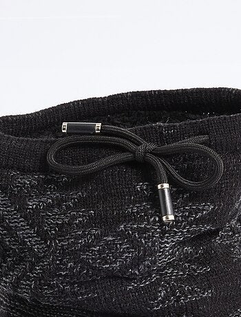 Calentador de cuello en zigzag de punto y sherpa - AFIBEL