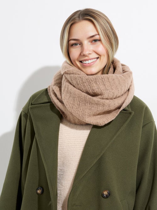 Calentador de cuello tipo snood de punto espumoso - AFIBEL - Kiabi