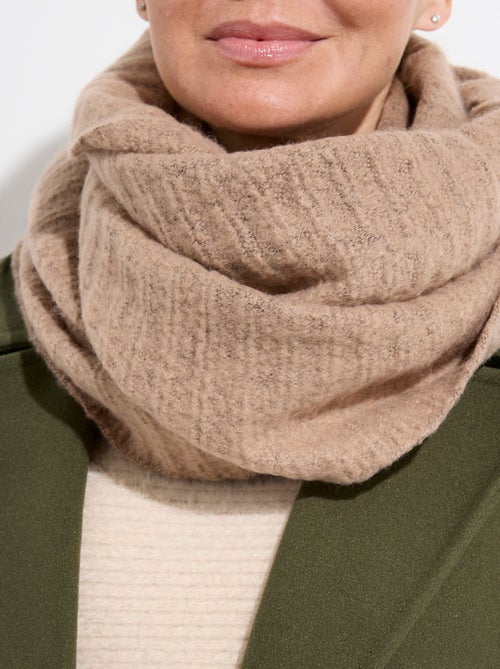 Calentador de cuello tipo snood de punto espumoso - AFIBEL - Kiabi