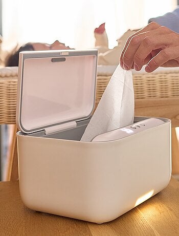 Calentador de toallitas húmedas LIONELO - 3 configuraciones de calor - Mantiene las toallitas húmeda