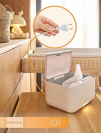 Calentador de toallitas húmedas LIONELO - 3 configuraciones de calor - Mantiene las toallitas húmeda