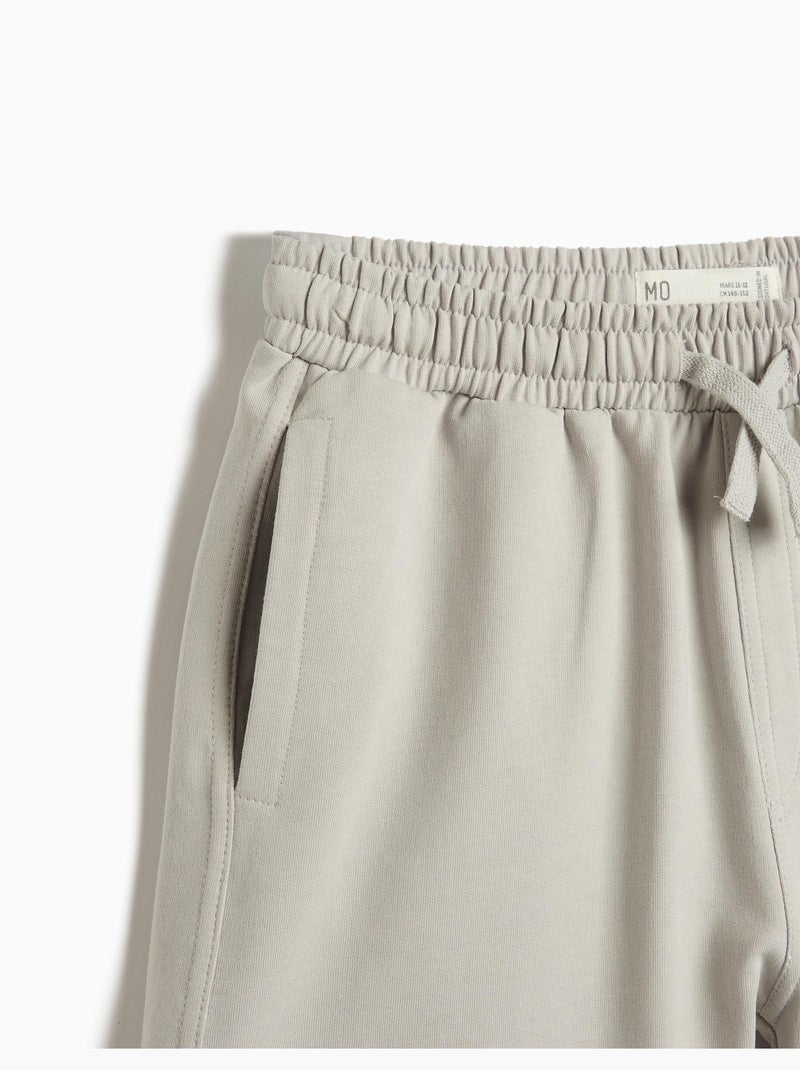 Calgões de felpa cargo, mo fashion Gris - Kiabi