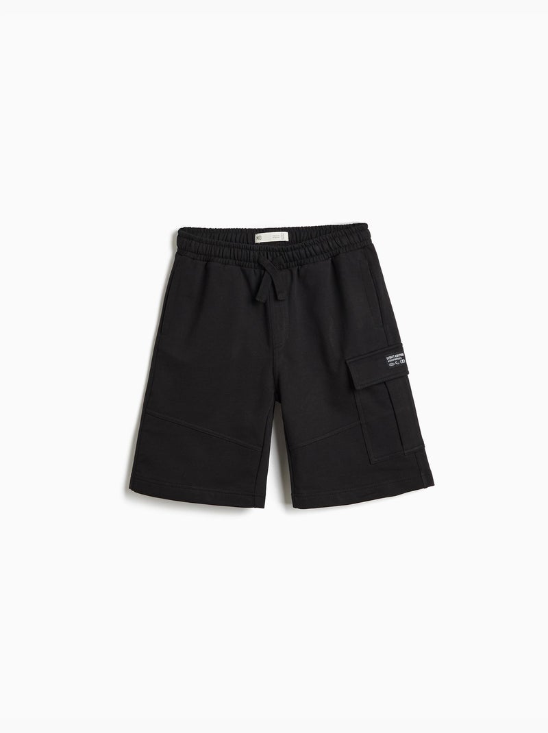 Calgões de felpa cargo, mo fashion Negro - Kiabi