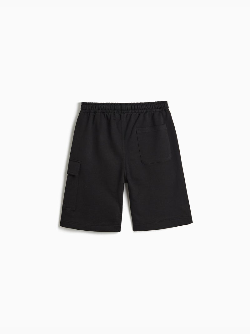 Calgões de felpa cargo, mo fashion Negro - Kiabi