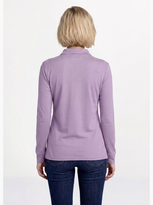 Cálida camiseta interior de punto interlock liso con cuello alto - Afibel - Kiabi