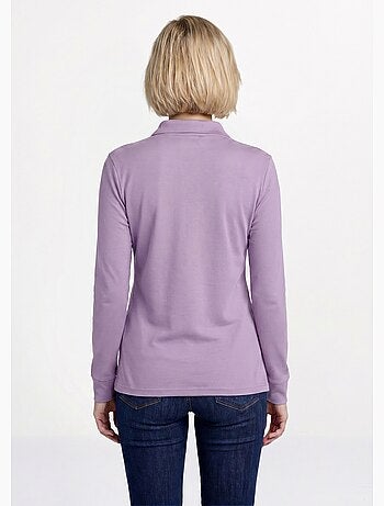 Cálida camiseta interior de punto interlock liso con cuello alto - Afibel