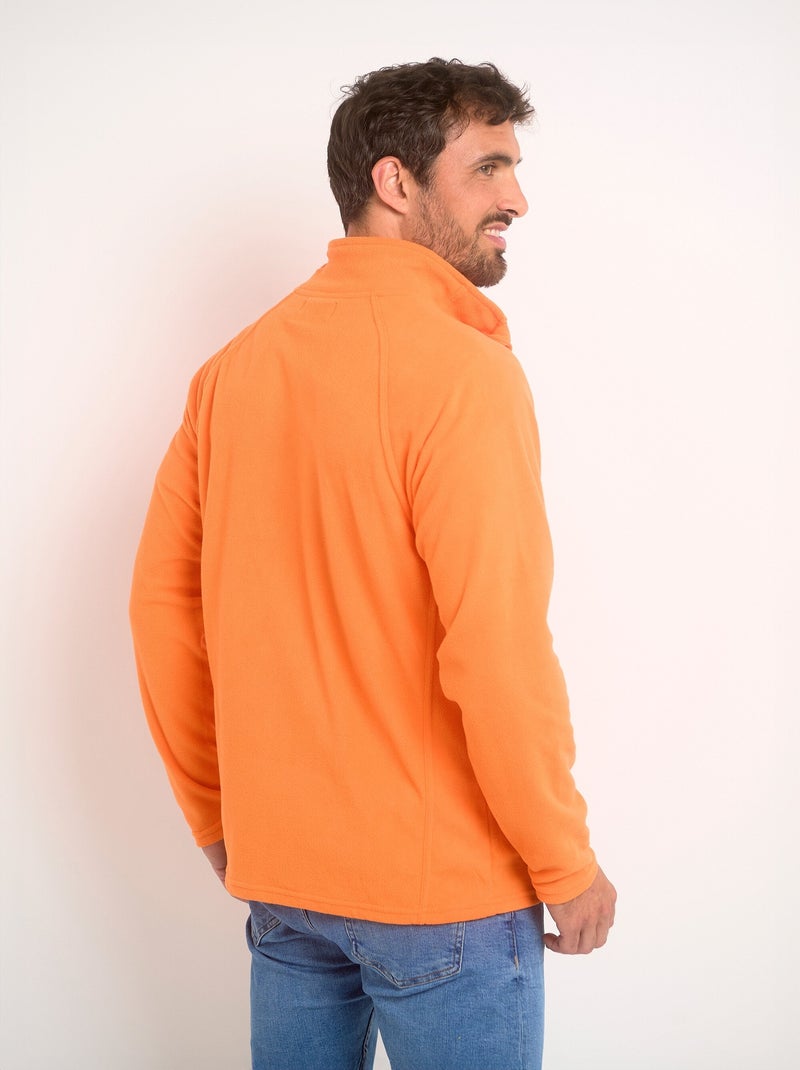 Cálida chaqueta polar con cuello alto - AFIBEL Naranja - Kiabi