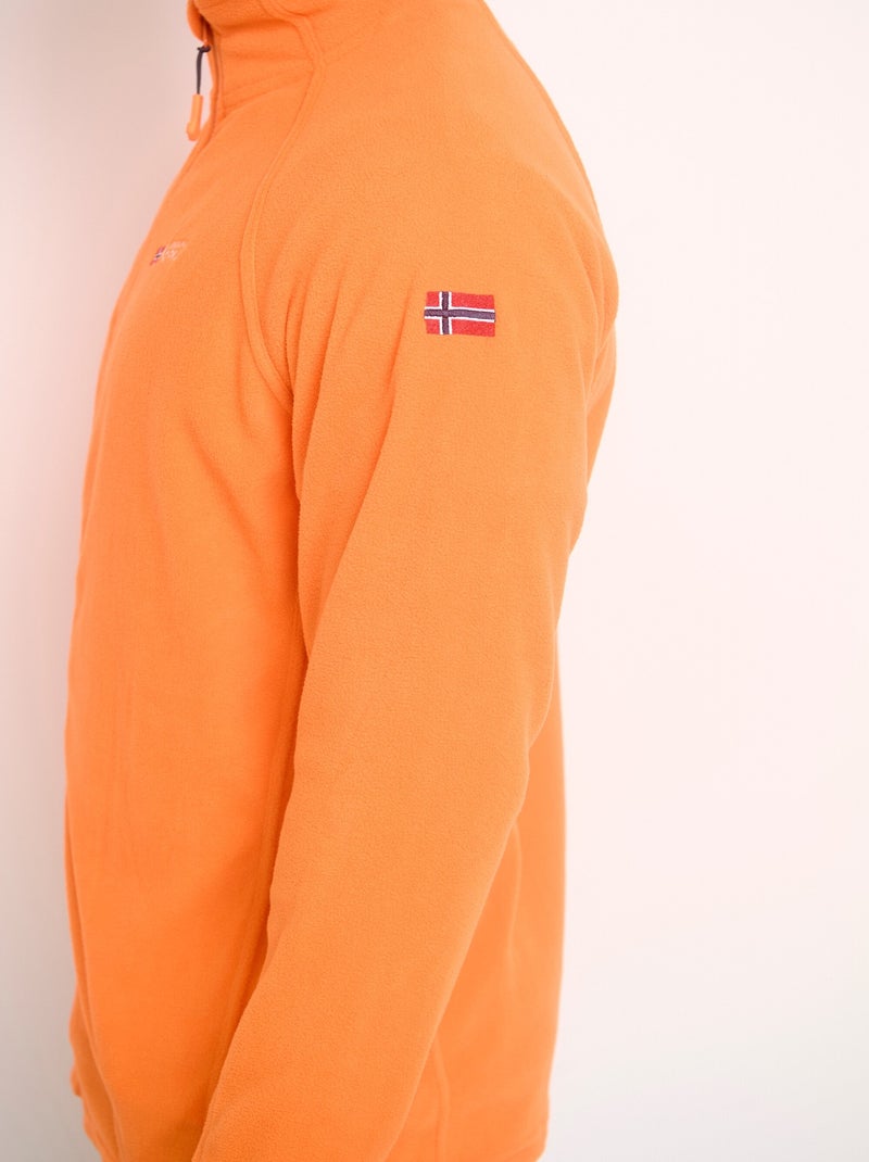 Cálida chaqueta polar con cuello alto - AFIBEL Naranja - Kiabi
