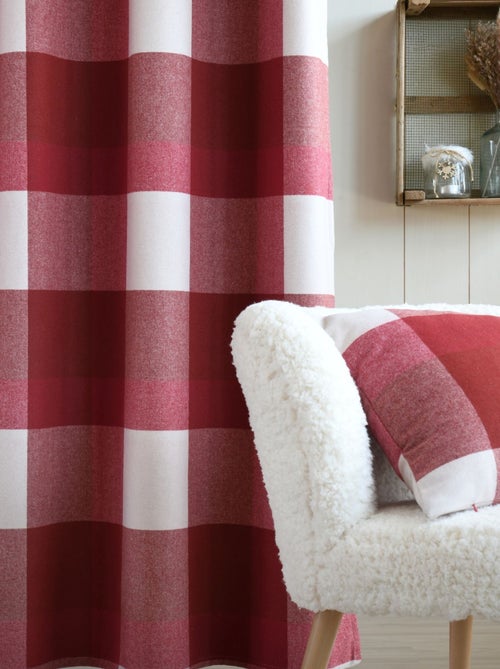 Cálida cortina térmica y opaca efecto lana - Kiabi