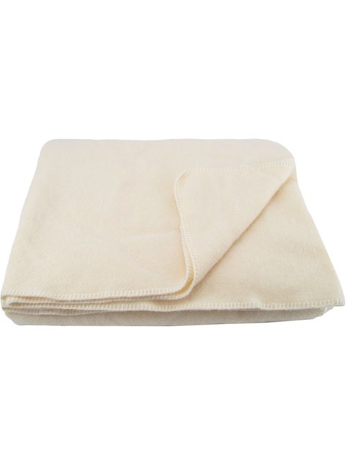 Cálida manta de lana y mohair - Kiabi