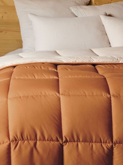 Cálido edredón de microfibra bicolor 400 gr/m2 - Kiabi