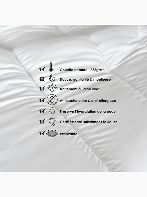 Cálido edredón de microfibra transpirable con tratamiento de aloe vera - Kiabi